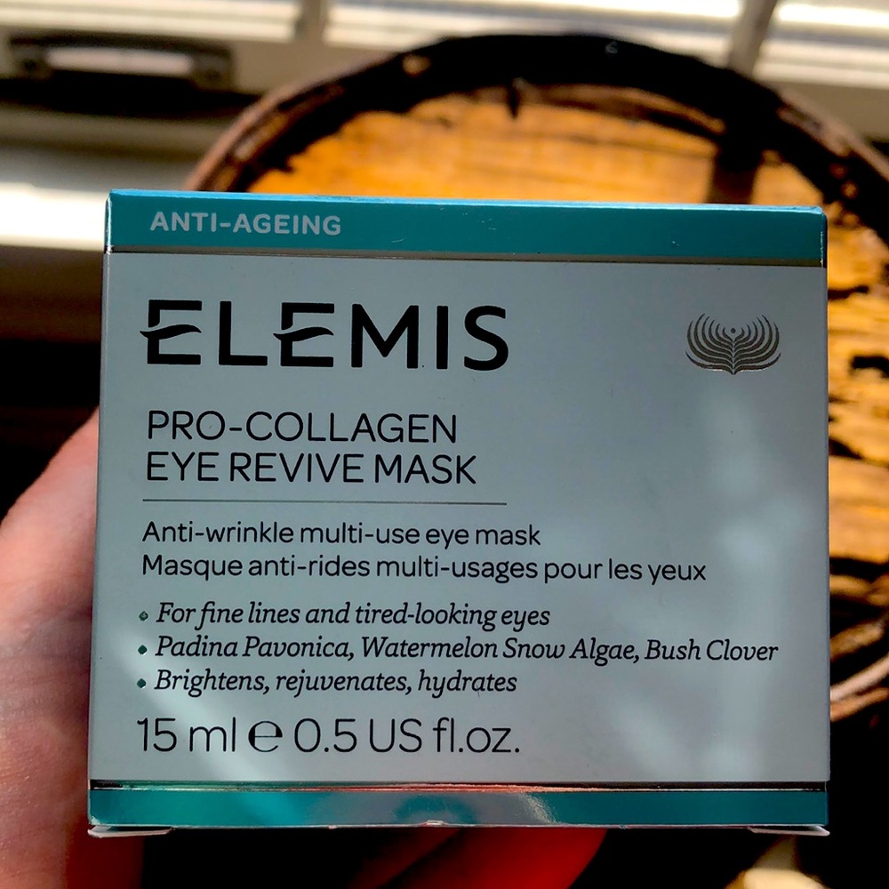 A serum-infused eye mask